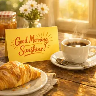 God morgon-önskningar med dina egna ord